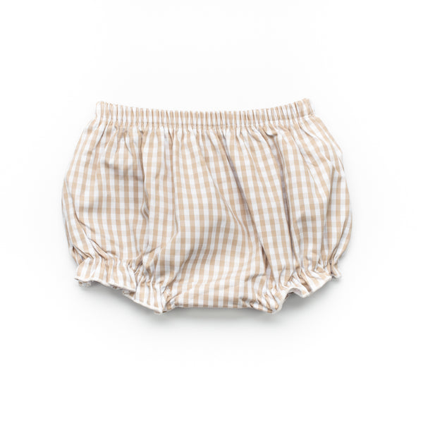 Short vichy beige